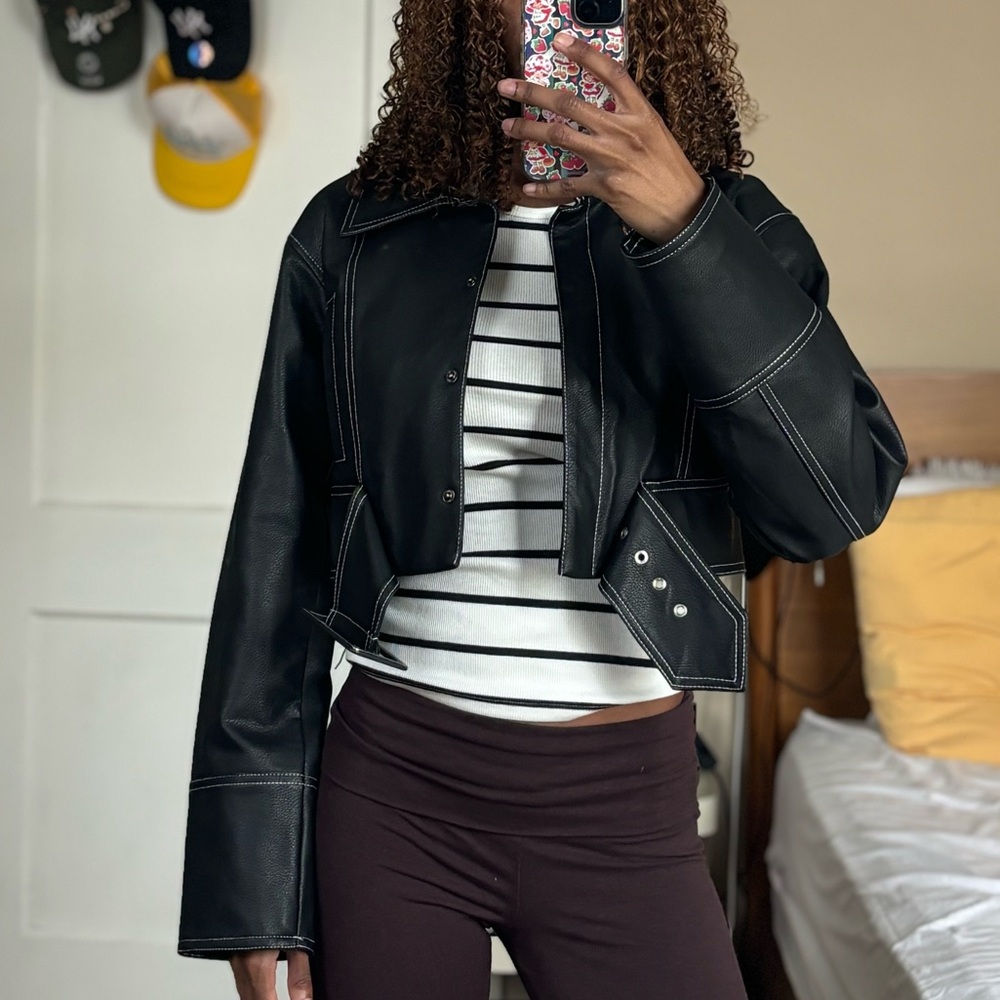 Women's Black Leather Jacket